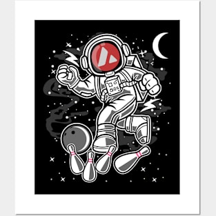 Astronaut Bowling Avalanche AVAX Coin To The Moon Crypto Token Cryptocurrency Blockchain Wallet Birthday Gift For Men Women Kids Posters and Art